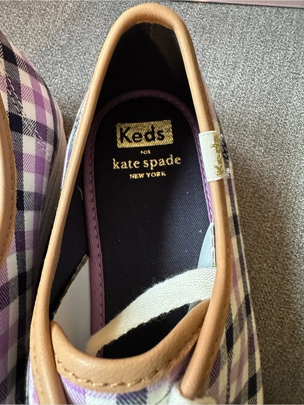 Keds x Kate Spade New York Triple Kick Gingham Sneakers New in Box Size 10